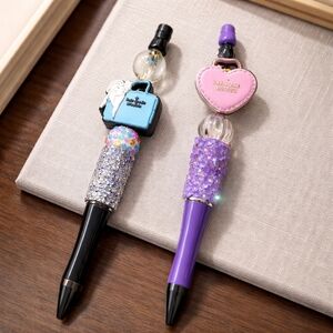 New x2 HANDCRAFTED Beaded Pens